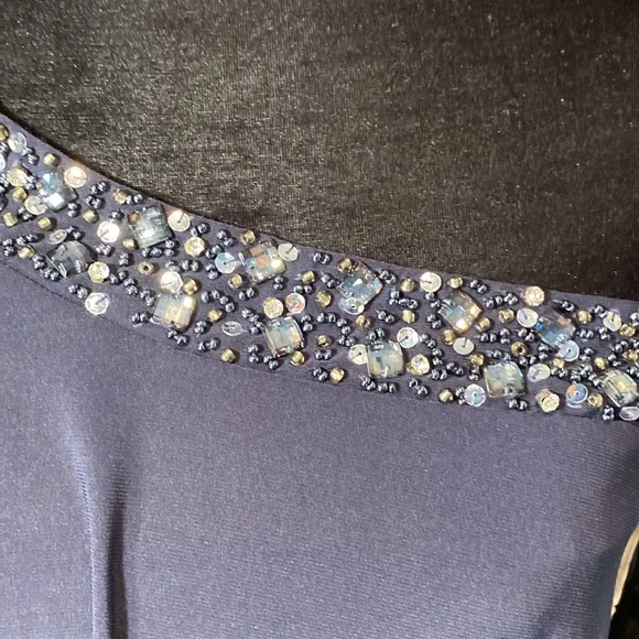 Betsy & Adam formal size 6 flutter dress NWT-navy - Picture 4 of 11